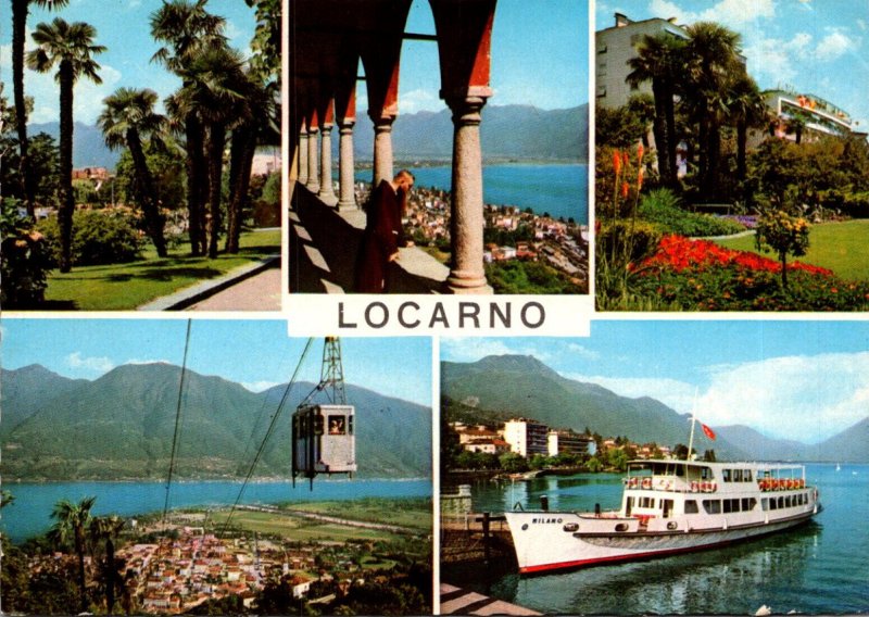 Switzerland Locarno Multi View Lago Maggiore