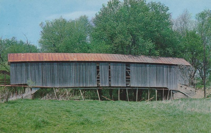 Cloverdale, Putnam County IN, Indiana - Sharpe Covered Bridge over Mill Creek