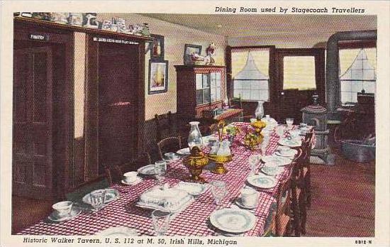 Michigan Irish Hills Dining Room Used By Stagecoach Travellers