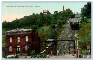 1910 East Incline Railway Hamilton Ontario Canada Antique Posted Postcard