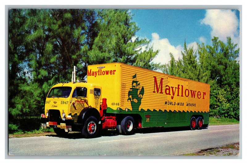 Mayflower World Wide Movers Vintage Standard View Postcard