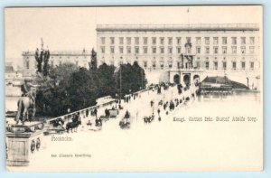 2 Postcards STOCKHOLM, SWEDEN Street Scene Stureplan BIRGER JARLSGATAN & Slottet