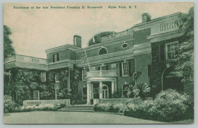 Hyde Park New York~President Roosevelt Residence~c1910 Postcard