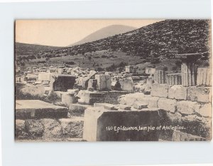 Postcard Temple of Asclepios Epidauros Greece