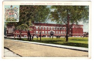 Collegiate Institute, (High School), Windsor, Ontario, Used 1925