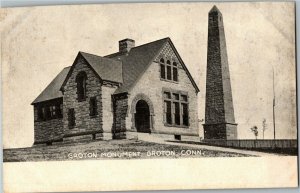 Groton Monument, Groton CT Undivided Back Vintage Postcard W14