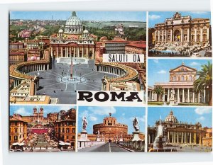 Postcard Greetings From Rome, Italy