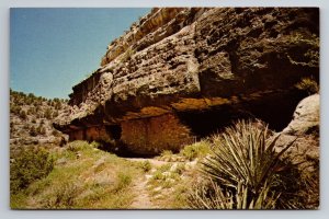 Walnut Canyon National Monument Ruins On Trail Arizona Vintage Unposted Postcard