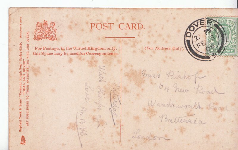 Genealogy Postcard - Family History - Bishop - Battersea - London   BX272