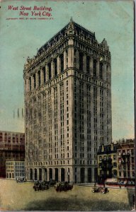 USA West Street Building New York City Vintage Postcard 09.94