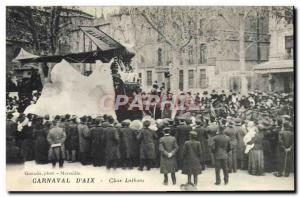 Old Postcard Carnival Char Latham & # 39Aix Aix en Provence Jet Aviation
