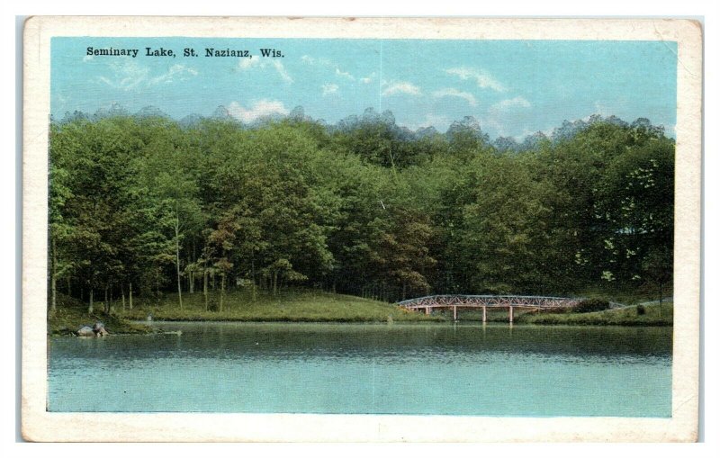 Seminary Lake, St. Nazianz, WI Postcard *6M7 United States