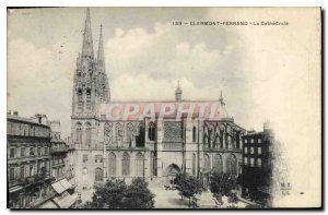 Old Postcard Clermont Ferrand La Cathedrale