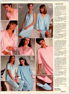 1980's  Pretty Ladies In Robes Lounge Ware Sleep Wear Print Ads Vintage Clipping