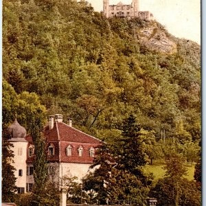 c1920s Baden, Germany Schartenfels Castle Hillside Manor House Town A350