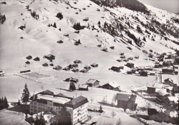 Switzerland Morgins Totalansicht 1966 Real Photo