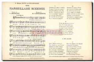Old Postcard Marseillaise Modern Renaudin Labourbette
