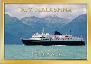 MV Malaspina William Henry Bay Alaska Ship Boat Unused Postcard C5