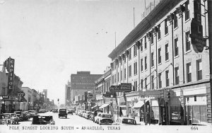 Polk Street Real Photo - Amarillo, Texas TX