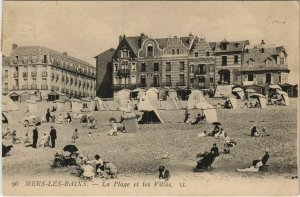 CPA MERS-les-BAINS La Plage et les Villas (808103)