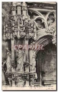 Postcard Ancient Church Of Brou Figures From Mausoleum Of Marguerite De Bourbon