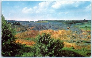 M-40282 Large Strip Coal Mining Operation as Seen from Pennsylvania Turnpike