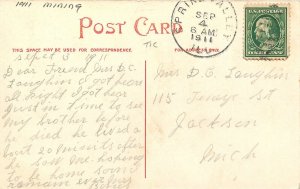 1911 Spring Valley Illinois Mine #1 Refuse Dump Mining Postcard 25-12061