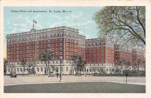 ST LOUIS, MO  Missouri    CHASE HOTEL & APARTMENTS  Cars    c1920's Postcard