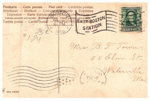 Massachusetts  LARGE LETTER  , Greetings from Boston