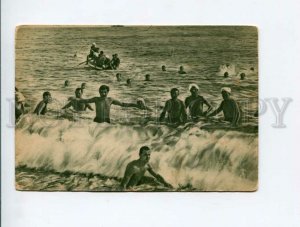 3034788 RUSSIA Novorossiysk NUDE Men in water Vintage postcard