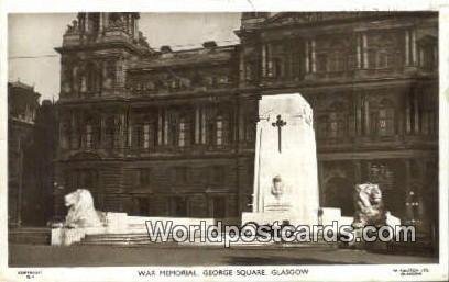 War Memorial, George Square Glasgow Scotland, Escocia 1960 