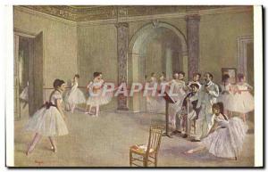 Old Postcard Degas Dance The focus of the dance & # 39Opera the rue Le Peletier