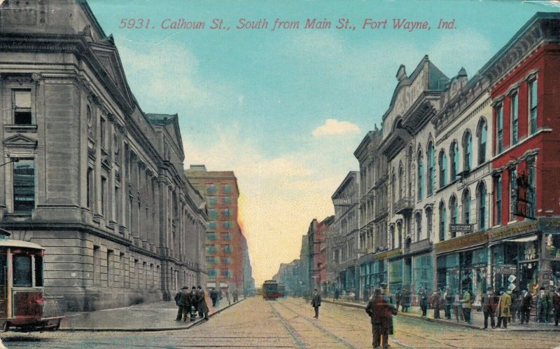 USA - Calhoun St. South from Main St Fort Wayne - Indiana. 03.31 