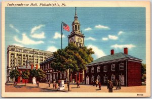 Independence Hall Philadelphia Pennsylvania PA Liberty Bell Street View Postcard