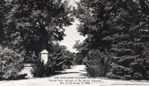 Vintage Postcard Chicago Flower Show Thornhill Farm Morton Arboretum Illinois IL