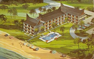 HAWAII KAI Motel & Apartments MYRTLE BEACH, SC Tiki RARE 1972 Vintage Postcard