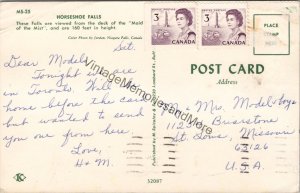 Horseshoe Falls Canada Postcard PC214