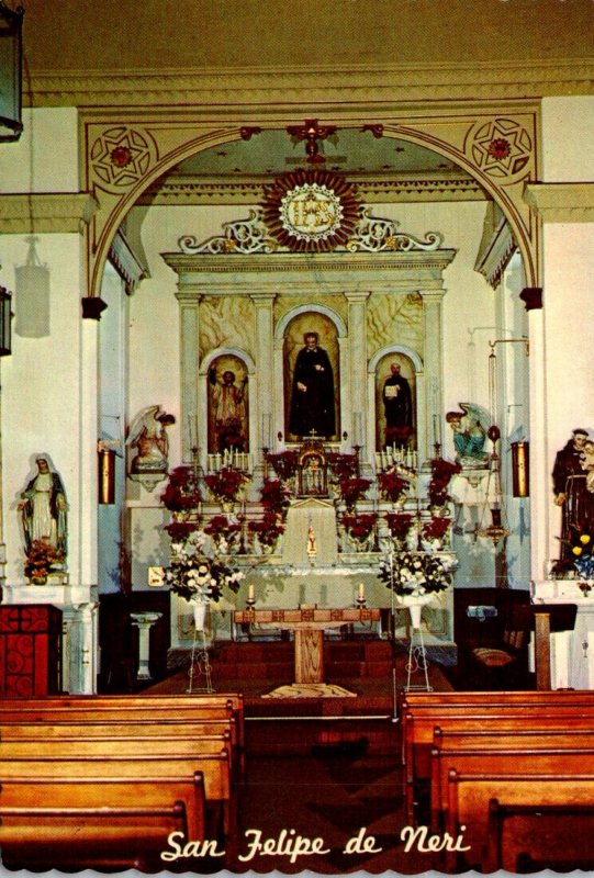 New Mexico Albuquerque Old Town San Felipe De Neri Church Altar