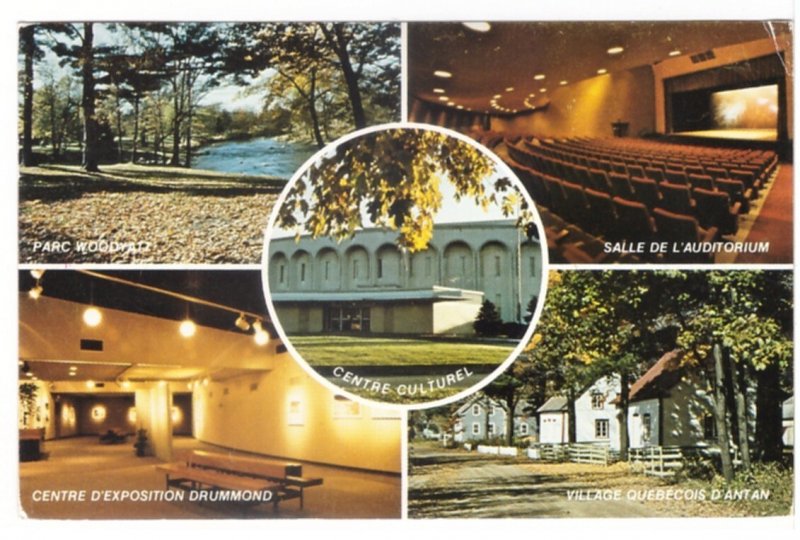 Drummondville, Quebec Vintage 1986 Chrome Multiview Postcard, 5 Views