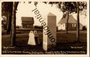 Real Photo Block House At Fort Neilson Saratoga Battlefield NY RP RPPC C299