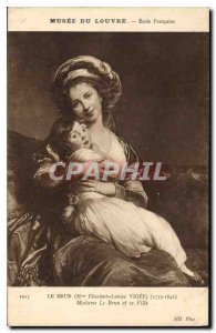 Old Postcard Museum of Versailes Mrs Le Brun Le Brun and his Daughter