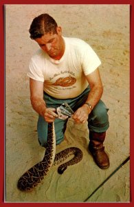 Florida, Silver Springs - Ross Allen Milking Rattlesnake - [FL-1113]