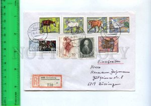 254979 GERMANY GDR DDR 1990 year Sonneberg registered real posted COVER