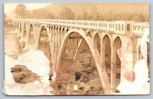 RPPC  Booth Bridge  Winchester  Oregon  Umpqua River  Postcard  1920