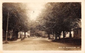 Francestown New Hampshire Main Street Scene Real Photo Antique Postcard KK1812