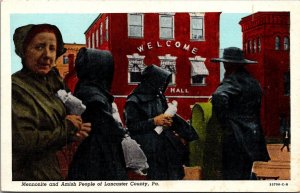 Pennsylvania Mennonite & Amish People Of Lancaster County Curteich