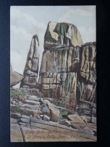 Cornwall Scilly Isles ST. MARY'S Tooth Rock, Peninnis Head Old Postcard by Frith