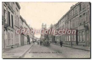 Old Postcard Vitry Le Francois Rue Du Pont