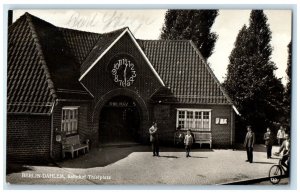 1927 Train Station Thielplatz Berlin-Dahlem Germany RPPC Photo Postcard