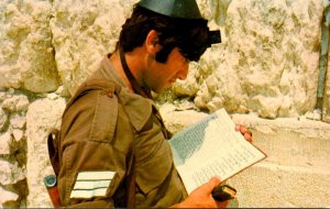 Jerusalem Soldier At The Wailing Wall